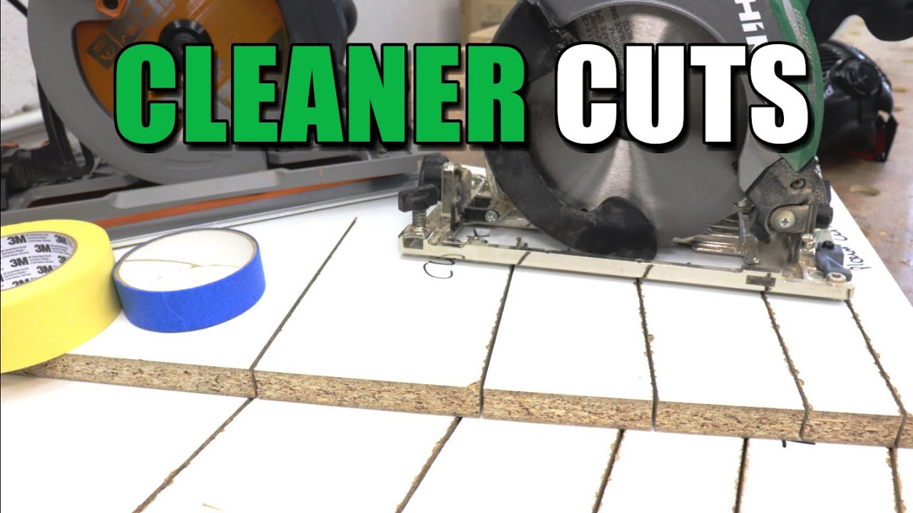 Cleaner cuts with circular saw and track saw