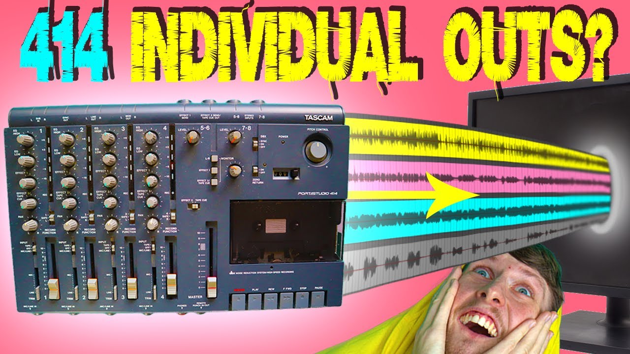 How To BOUNCE Tracks from Tascam 414 in 2 minutes! (2 MIN TIPS #1)