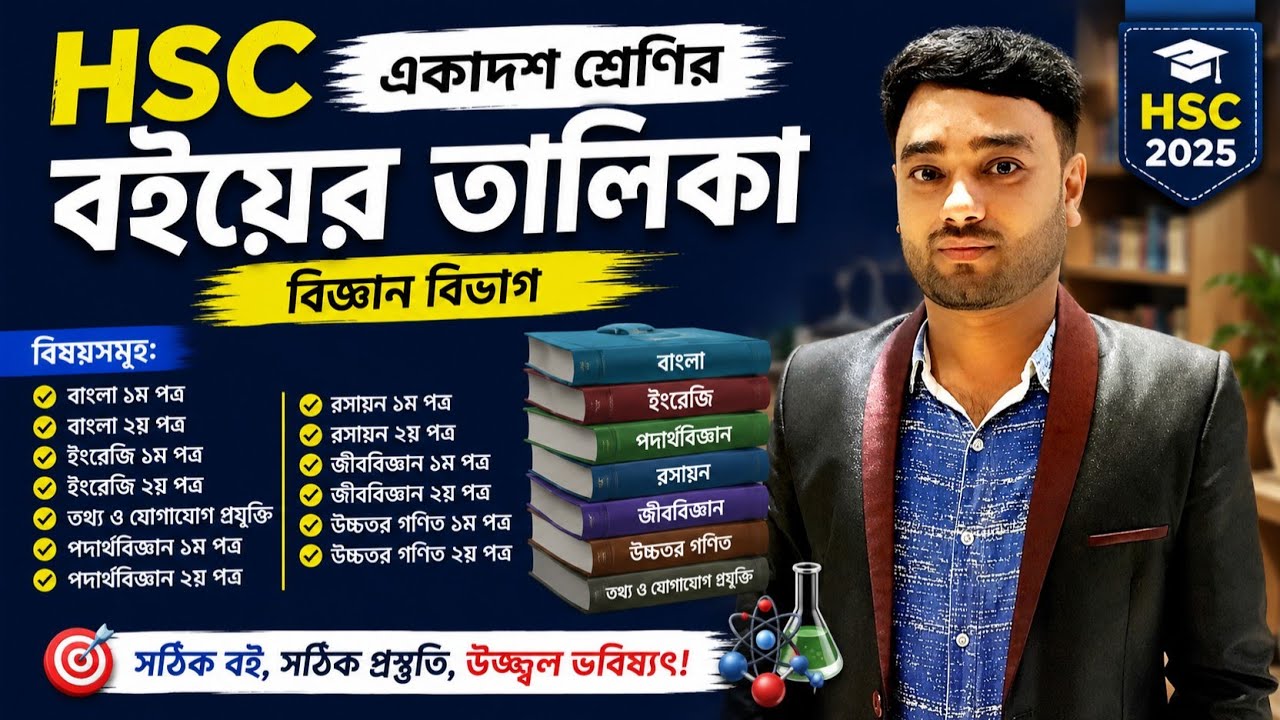 HSC Subject / Book List 2025-26 | All Books for Class XI-XII | HSC Science, Commerce, Humanities
