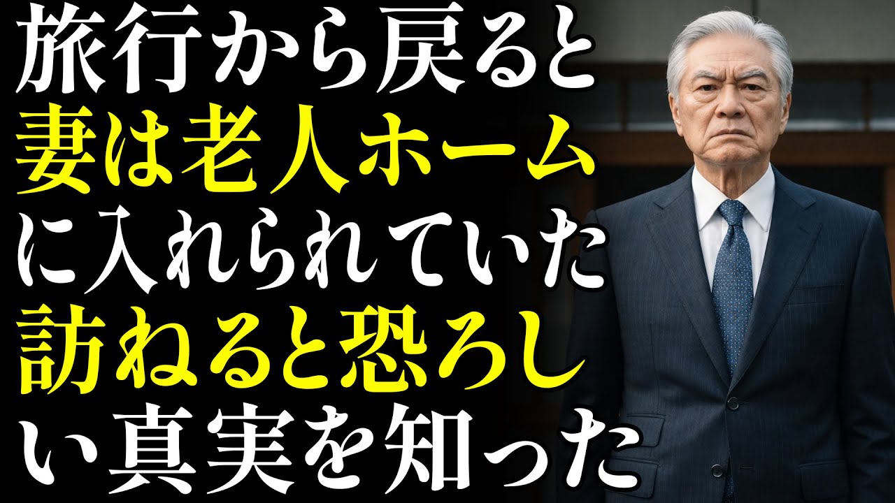 【衝撃】長期旅行から帰宅すると、妻が“勝手に”老人ホームへ…息子夫婦が隠していた恐ろしい真実