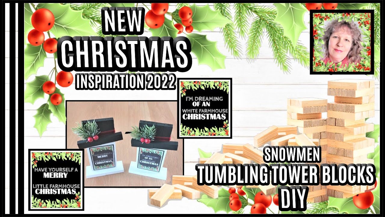 NEW TUMBLING TOWER BLOCKS  DIY II FIRST CHRISTMAS INSPIRATION FOR 2022 II CHRISMAS IN JULY II