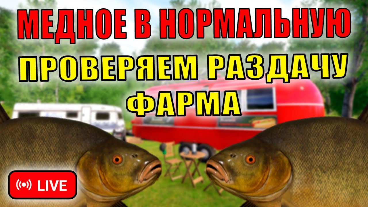 ПРОВЕРЯЕМ РАЗДАЧУ ФАРМА НА МЕДНОМ ОЗЕРЕ В НОРМАЛЬНУЮ ТЕМПЕРАТУРУ! • СТРИМ • - Русская Рыбалка 4 РР4