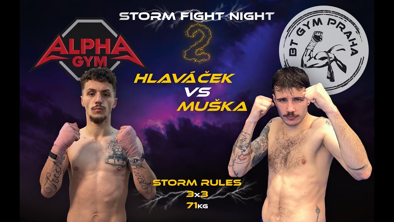 STORM FIGHT NIGHT II. 23.3.2024 Česk&eacute; Budějovice - Hlav&aacute;ček vs Mu&scaron;ka