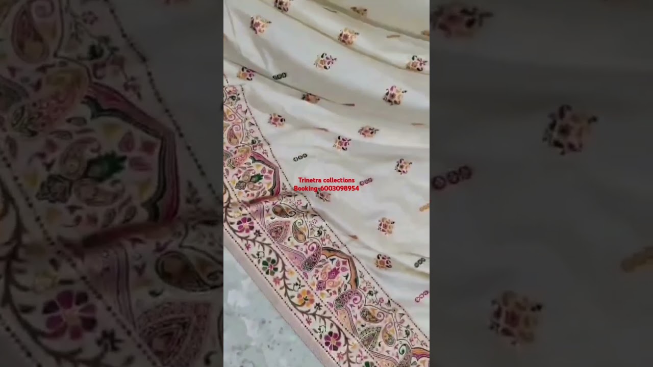 #pushmina silk #trinetra #fashionstyles #saree #silksaree #sareefashion #trending