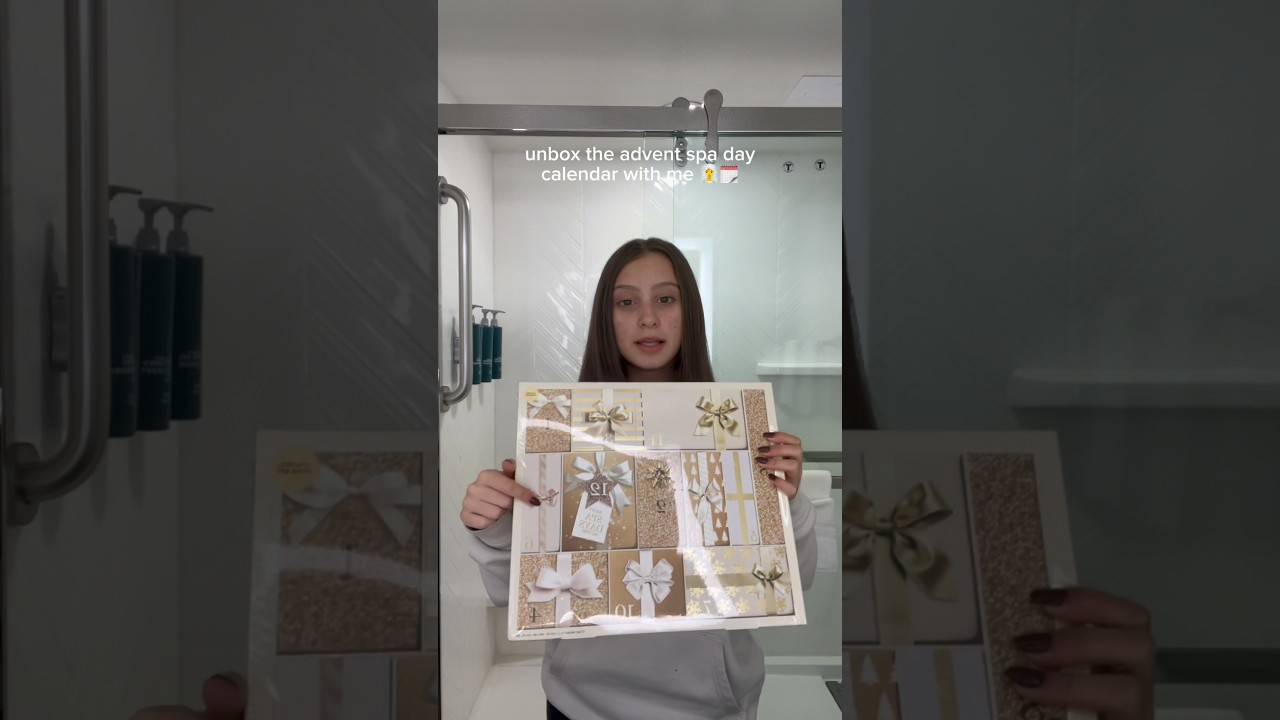 UNBOXING THE ADVENT SPA CALENDAR 🗓️ 🧖&zwj;♀️ #fypシ #target #larocheposay #unboxingvideo