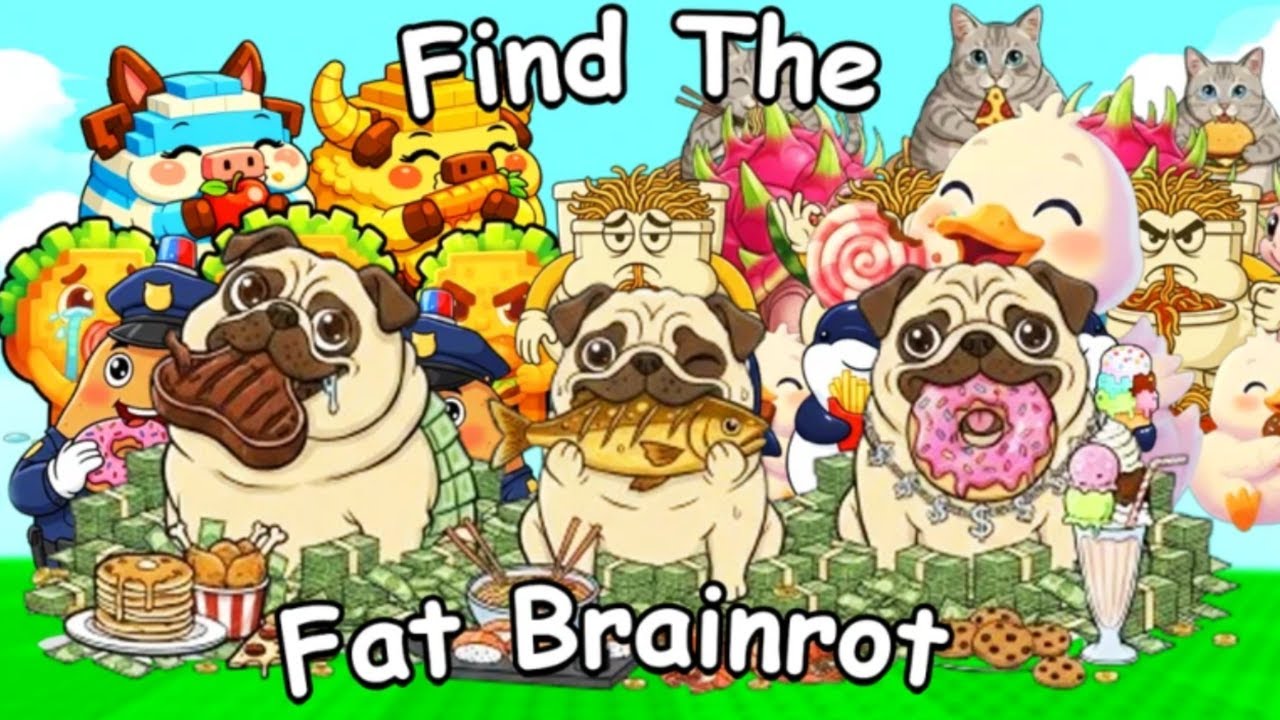 Как найти 14 НОВЫХ Жирных Мозговых Роботов в игре Find The Fat Brainrots [158] - Roblox