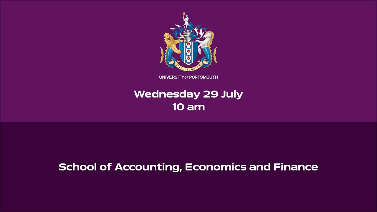 Graduation 2026 - School of Accounting, Economics and Finance