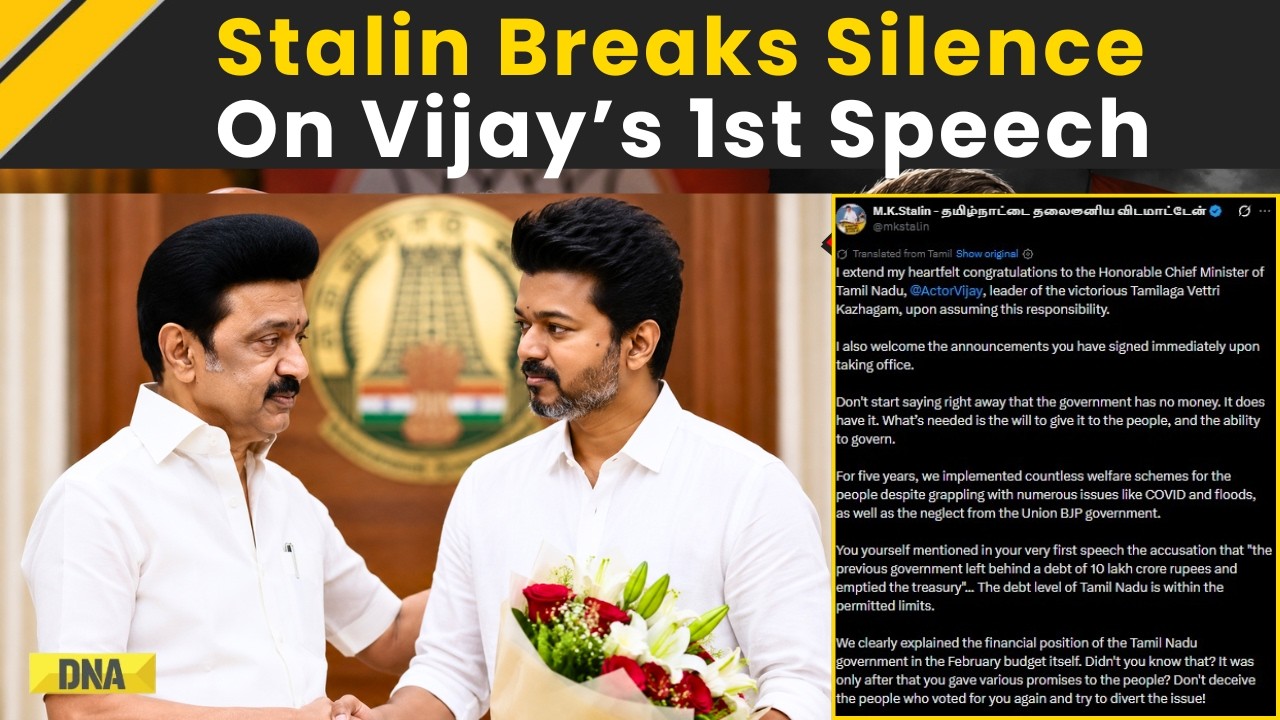 Tamil Nadu News: MK Stalin Breaks Silence On Vijay&rsquo;s First Speech As Tamil Nadu CM
