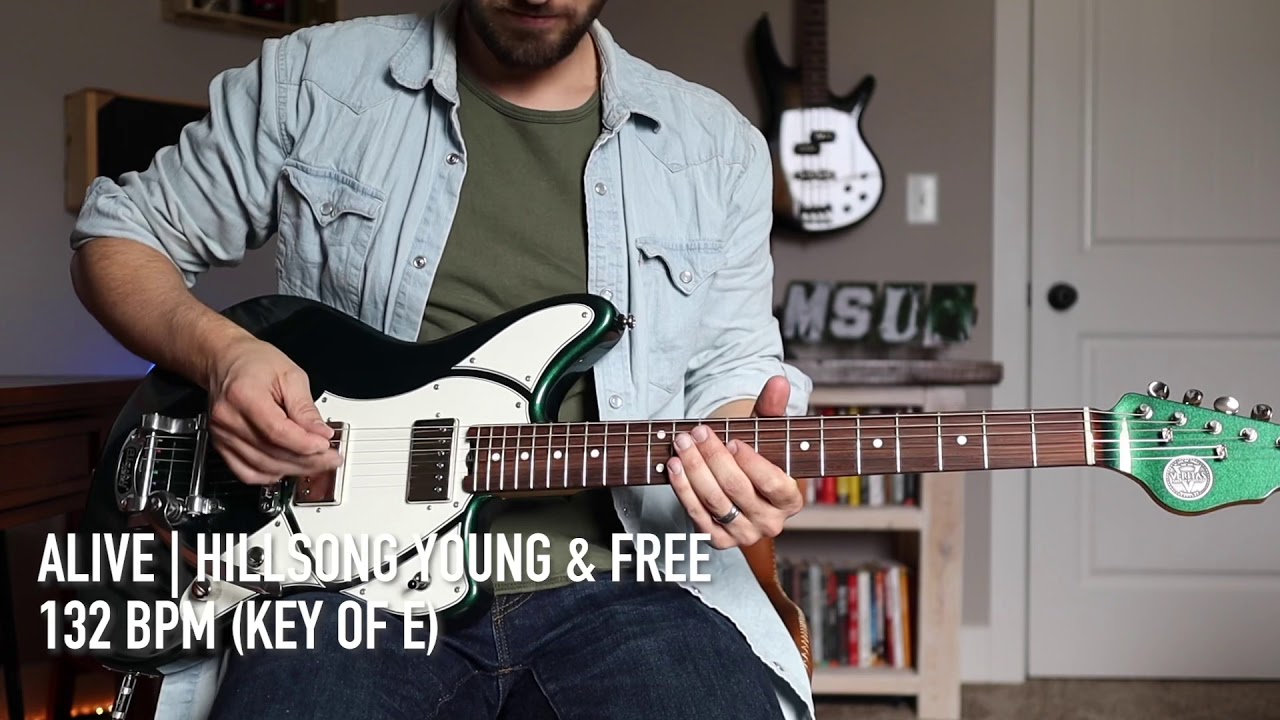 Alive Lead Guitar Tutorial | Hillsong Young & Free (Original Key)