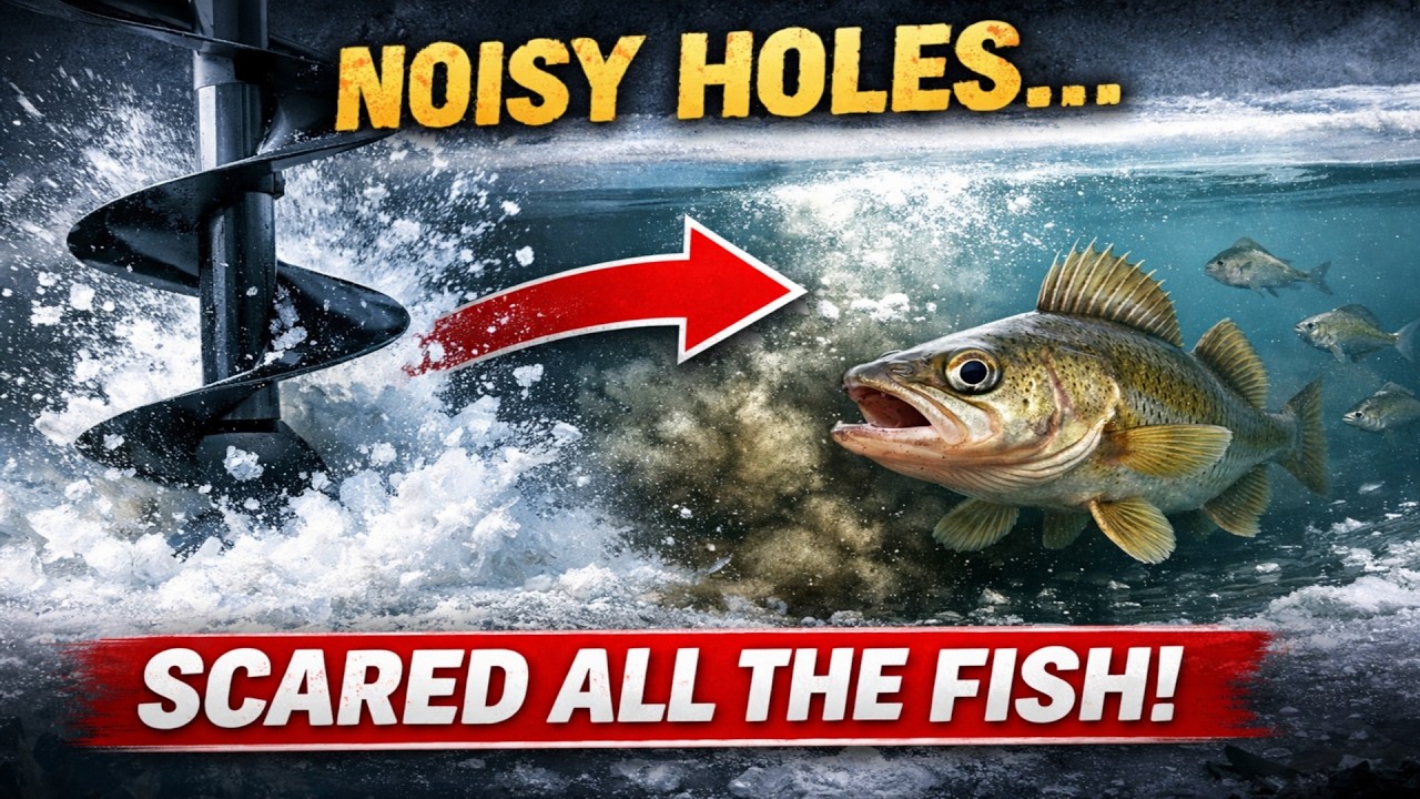 You're Drilling Ice Holes WRONG, and It's Scaring Every Fish Away.