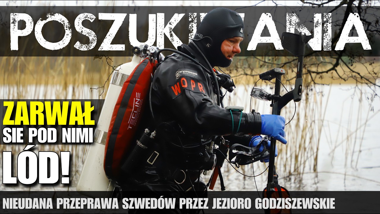 LÓD ZAŁAMAŁ SIĘ POD ŻOŁNIERZAMI-NUREK SCHODZI NA DNO! Historia scubadiving i POSZUKIWANIA