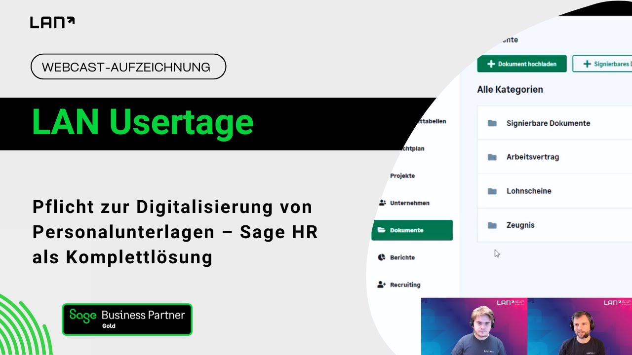 Pflicht zur Digitalisierung von Personalunterlagen – Sage HR als Komplettlösung