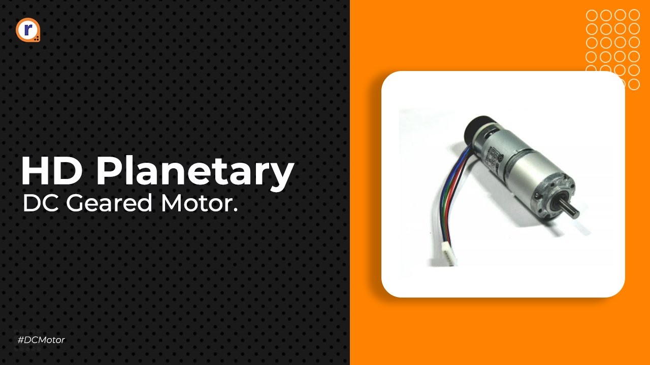HD PLANETARY DC GEARED MOTOR WITH ENCODER