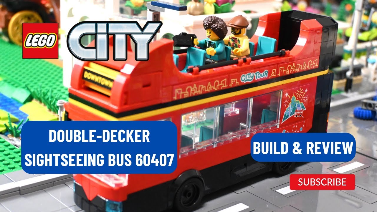 LEGO City Double-Decker Sightseeing Bus 60407 Build and Review - a great value City set!