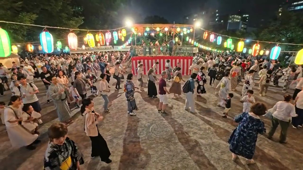 炭坑節　鉄砲洲納涼盆踊り11　2025年8月4日　東京都中央区　鉄砲洲公園