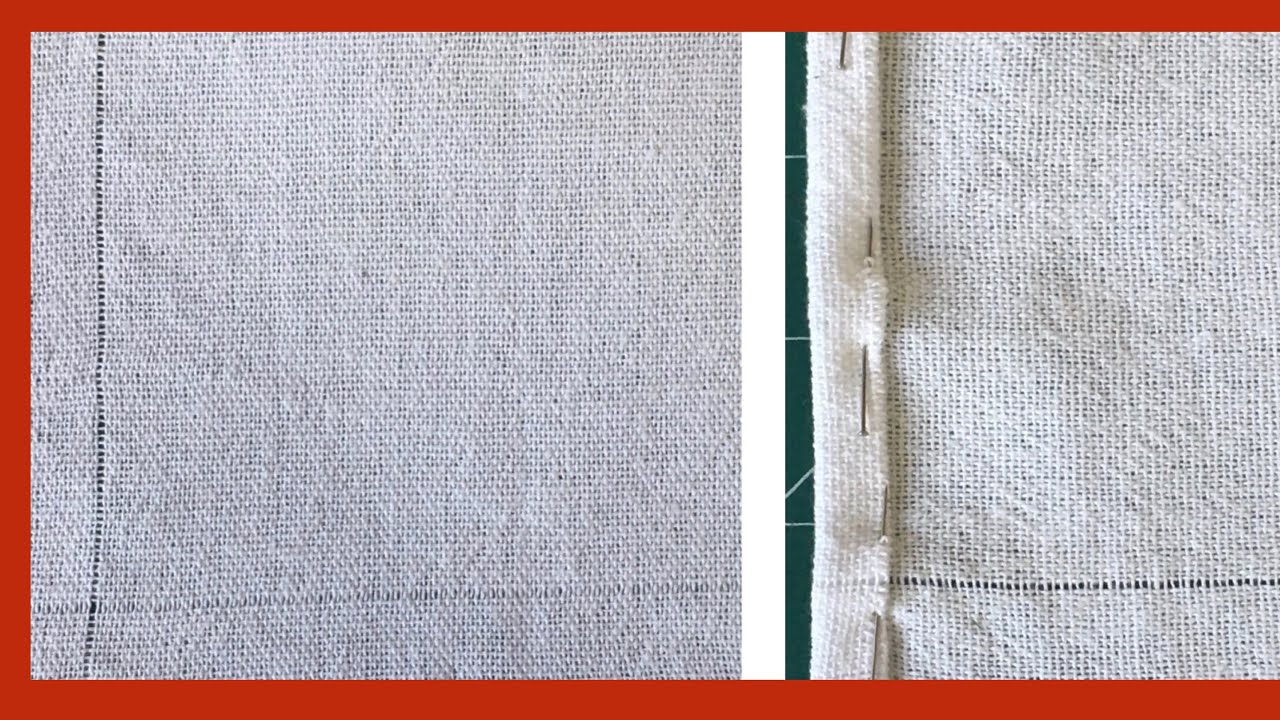 COMO DESFIAR TECIDO PARA FAZER BAINHA E APLICAÇÃO DE RENDA - Dicas de Costura