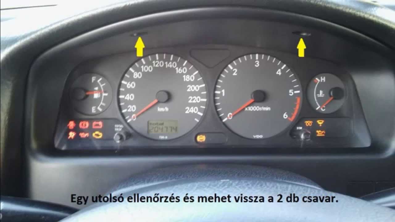 Toyota Avensis 2.0 D-4D (T22) műszerfal izzócsere