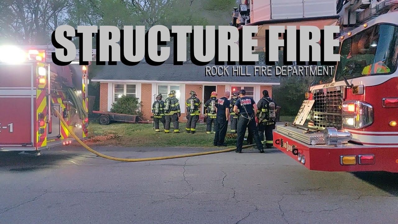 Morning HOUSE FIRE | Rock Hill Fire Department | 4.13.2022