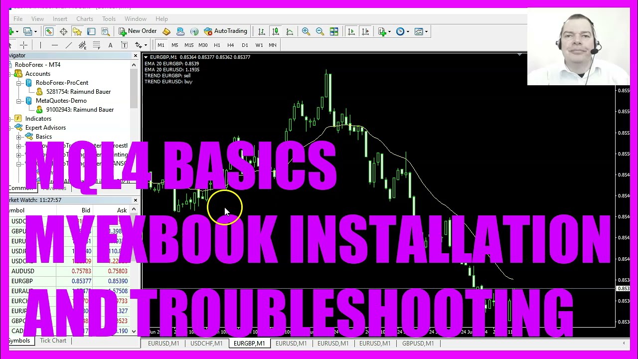 Учебное пособие по основам MQL4 - 119 Установка и устранение неполадок MYFXBOOK EA