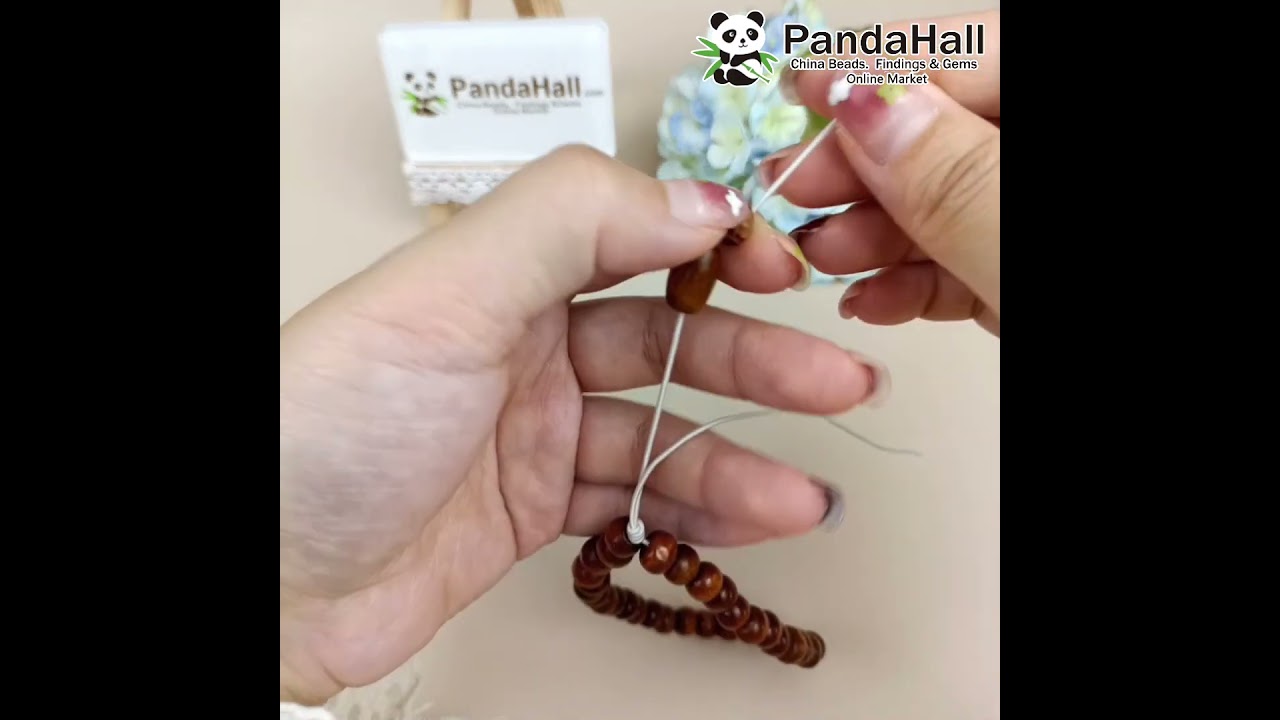 Wooden Beads, Large Hole Beads, Rondelle (WOOD-PH0001-49) #diy #jewelrymaking