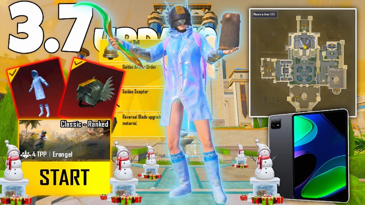 PUBG 3.7 Intense Gameplay with Xiaomi Pad 6 🔥 | Xiaomi Pad 6 PUBG gameplay | Xiaomi Pad 6 PUBG test