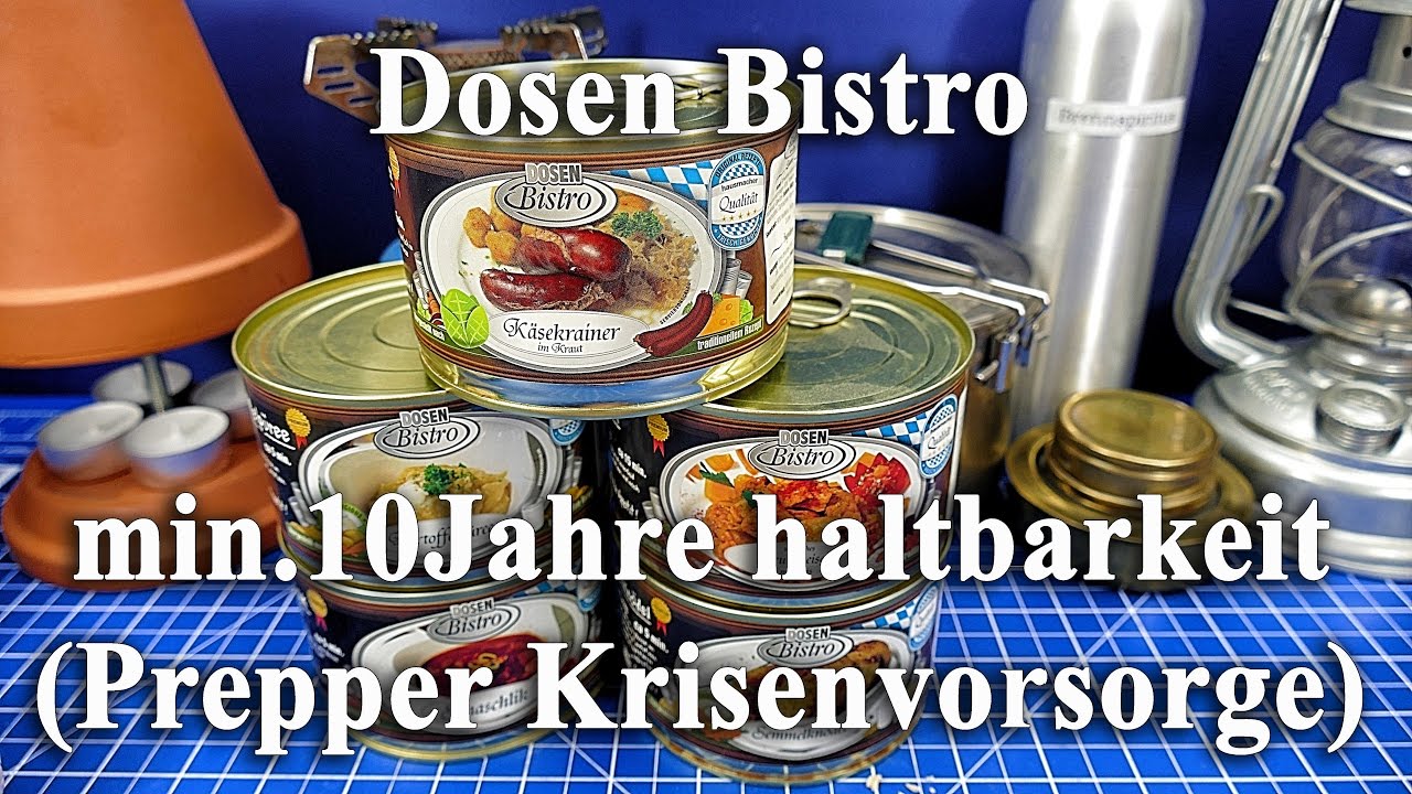 Dosen Bistro **min. 10J. haltbar** (Prepper, Krisenvorsorge)
