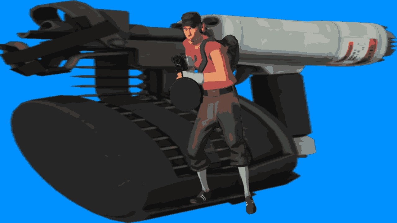 Scouts nail gun (Team Fortress 2 classified)