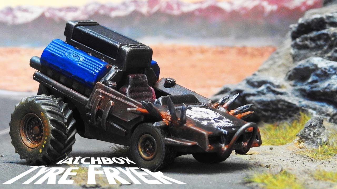Безумный постапокалиптический картинг V8, фритюрница для шин, Matchbox Superfast Custom