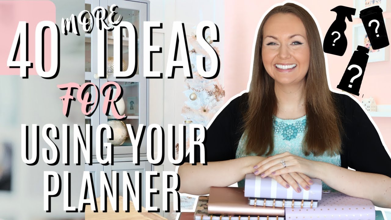 40 Ideas for How to Use Your Planner | Happy Planner