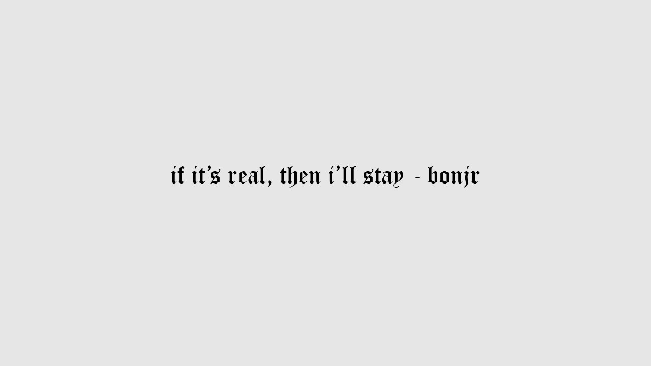 if it's real, then i'll stay - bonjr (slowed & reverb + rain) 1 hour