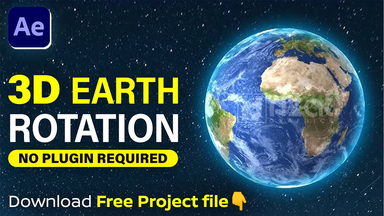Rotate Like a Pro: Realistic 3D Earth Animation Tutorial In After Effect! 2024