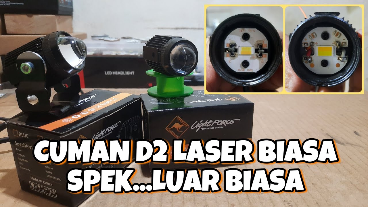 NO LUX METER 🙏 Cara Upgrade Lampu D2 Laser Murah - Output Cahaya Terang Parah🔥