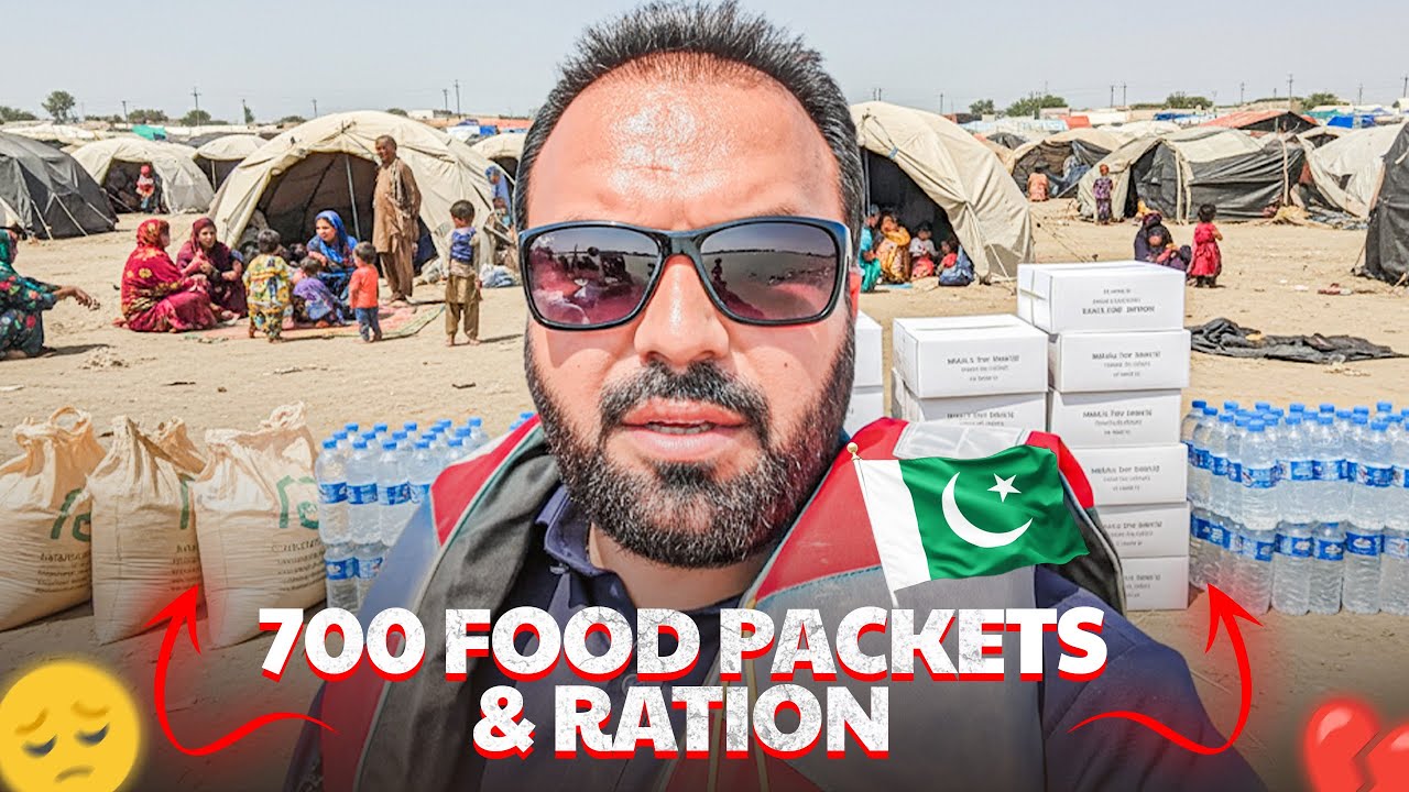 700 Food Packets 🍲& Ration Distribution Among Flood Victims 🌊 🙏 Flood Refugee Camps