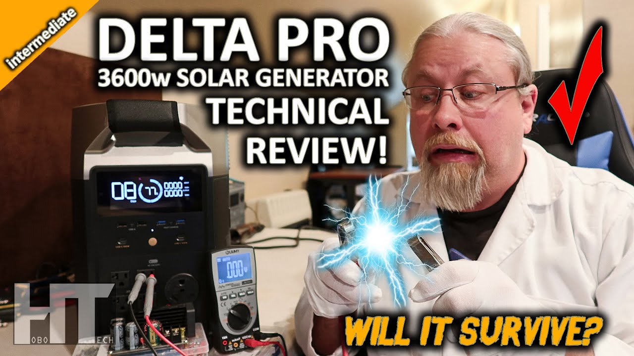 EcoFlow DELTA PRO Solar Generator 3600w Battery Power Station FULL TECHNICAL REVIEW