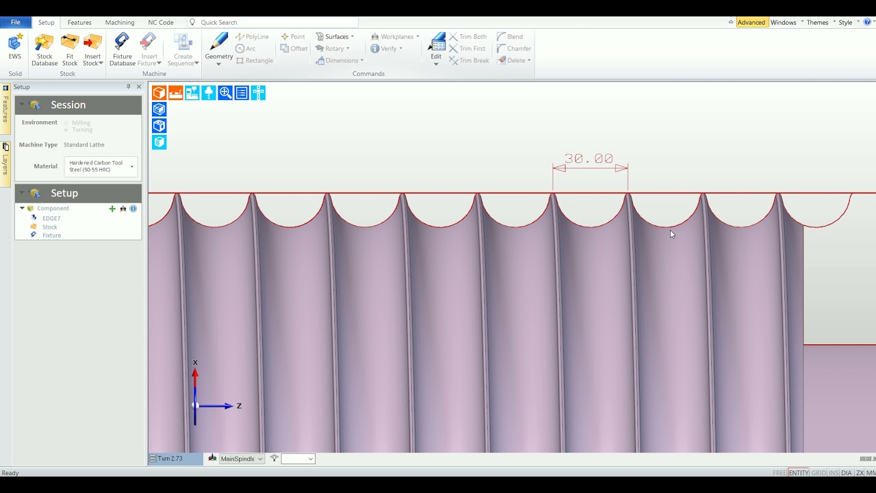 EDGECAM 2021 - THREAD PROFILING