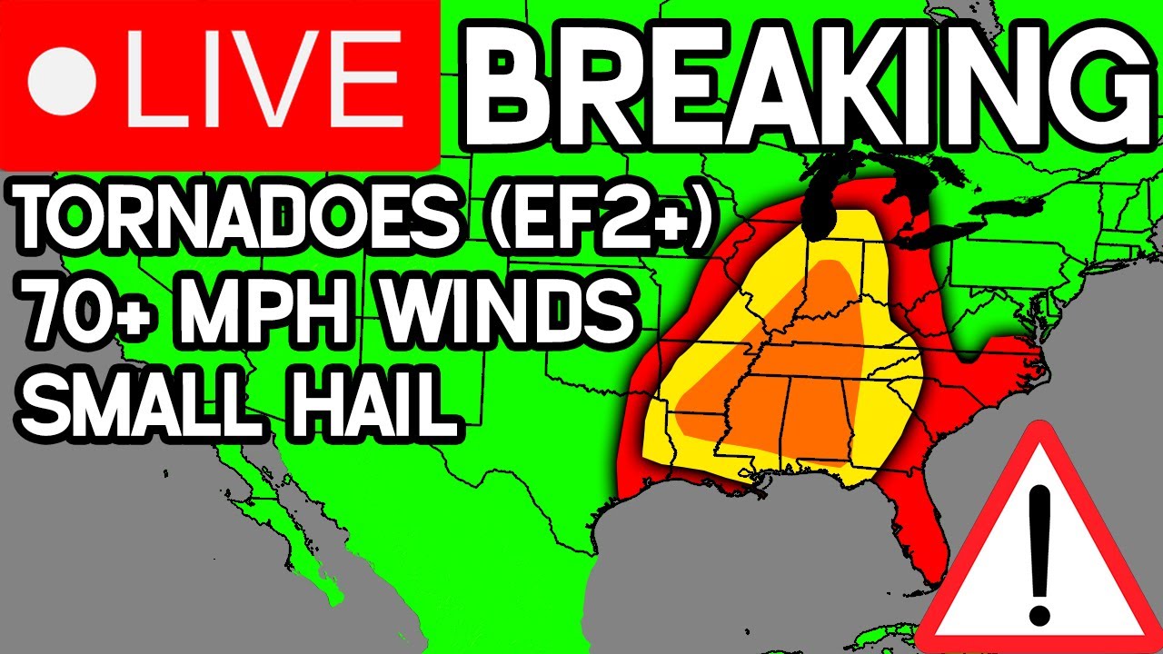 Breaking:  Live QLCS Severe Weather Coverage Part 2
