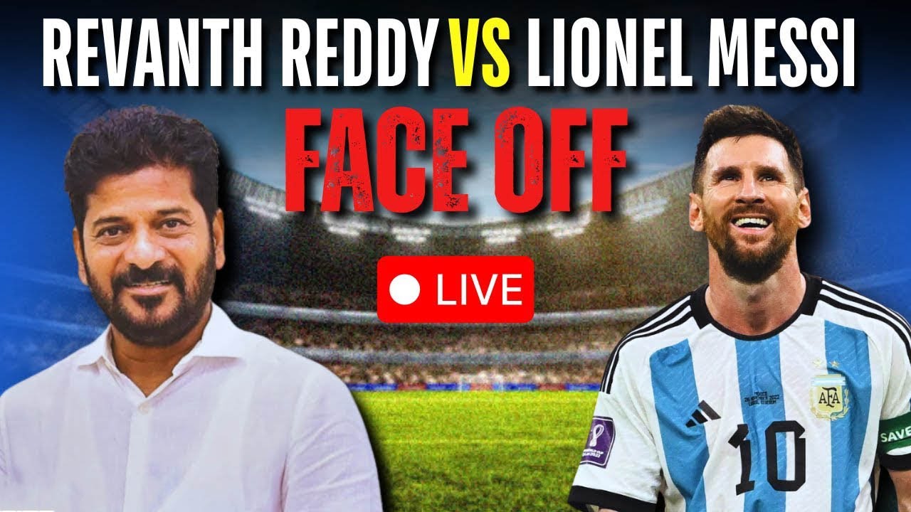 LIVE - Lionel Messi G.O.A.T Tour of INDIA 2025 | Uppal Stadium, Hyderabad