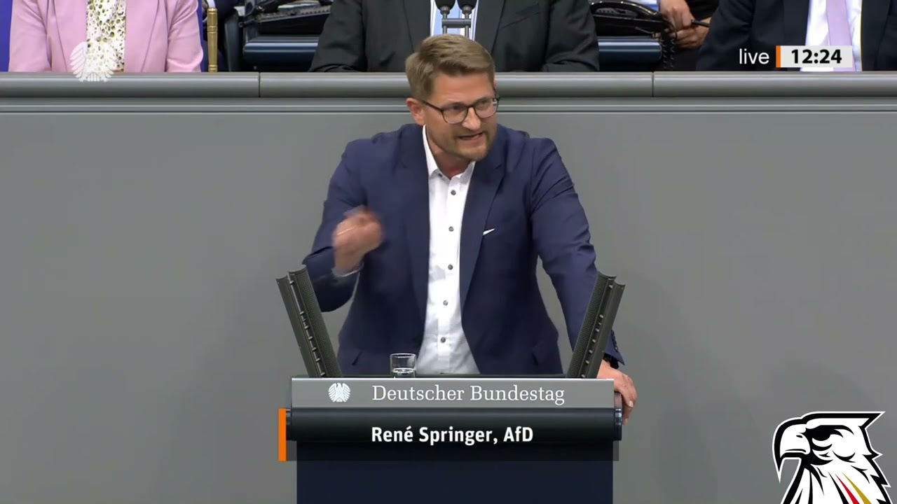 &bdquo;SOZIALPOLITIK NUR F&Uuml;R DEUTSCHE? AfD-Rebell Ren&eacute; Springer entfacht Bundestags-Sturm!&ldquo;