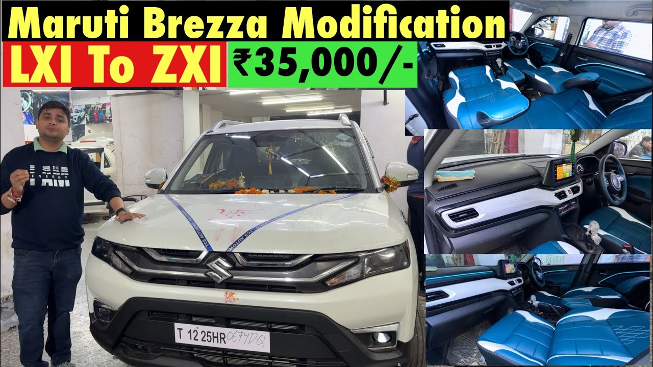 Maruti Brezza LXI Modified for ₹35,000 | Brezza Base Model Modification with Price