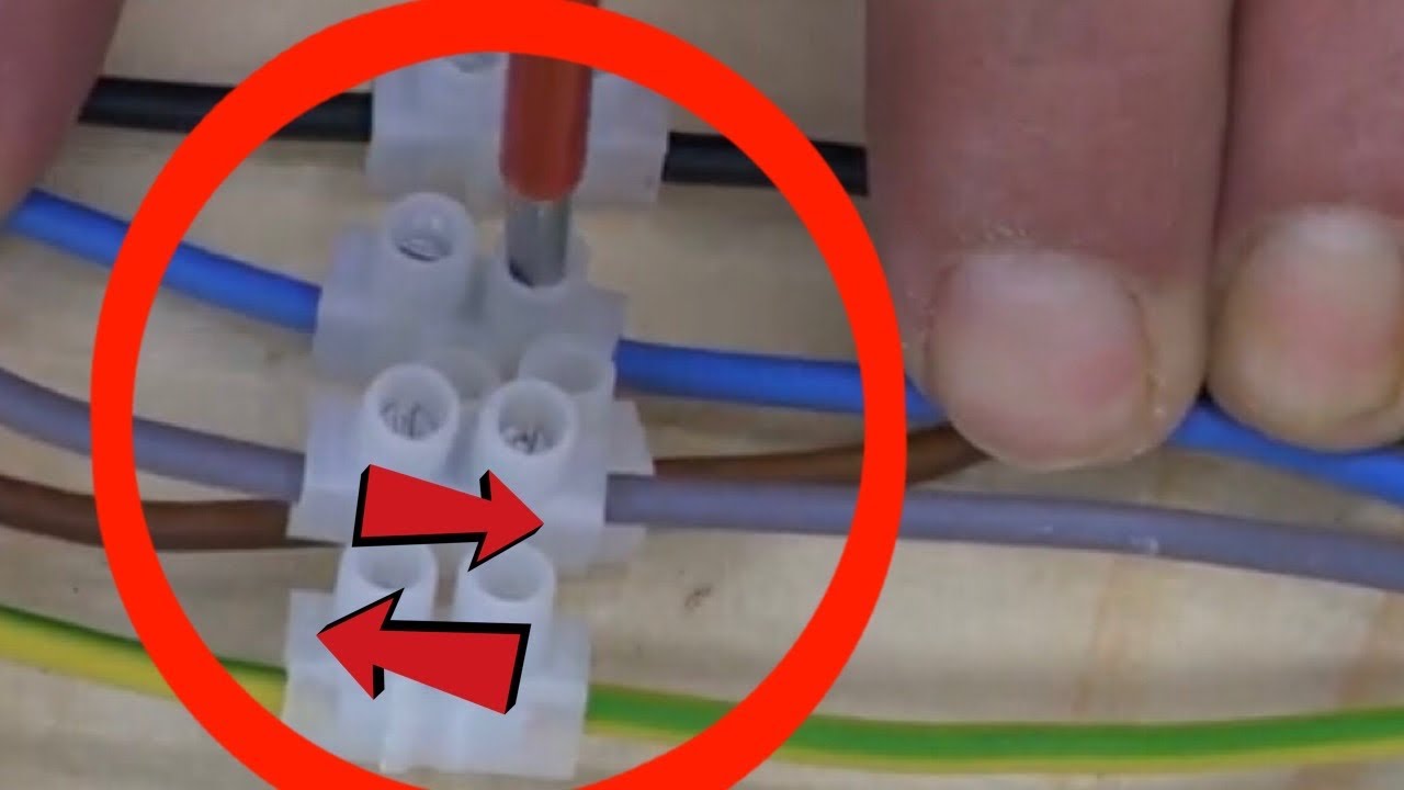 Kennst du das? L&uuml;sterklemme doppelt verschrauben! Erdkabel und Gie&szlig;harzmuffe mit L&uuml;sterklemmen!