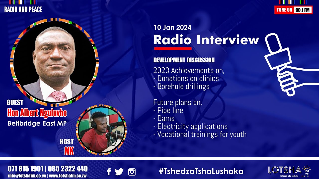 Lotsha FM: Conversation with Beitbridge East MP, Hon Albert Nguluvhe about development