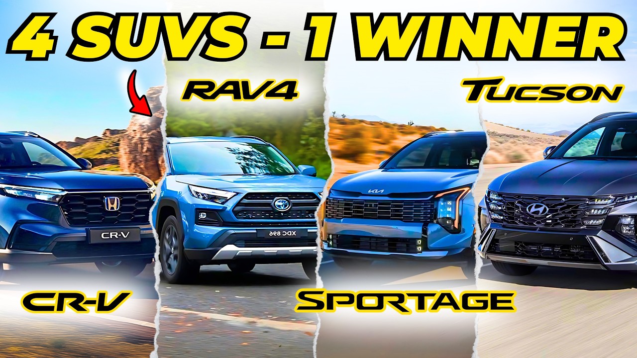 Best SUV Under $40K in 2025 🔥 Toyota RAV4 vs Honda CR-V vs Kia Sportage vs Hyundai Tucson
