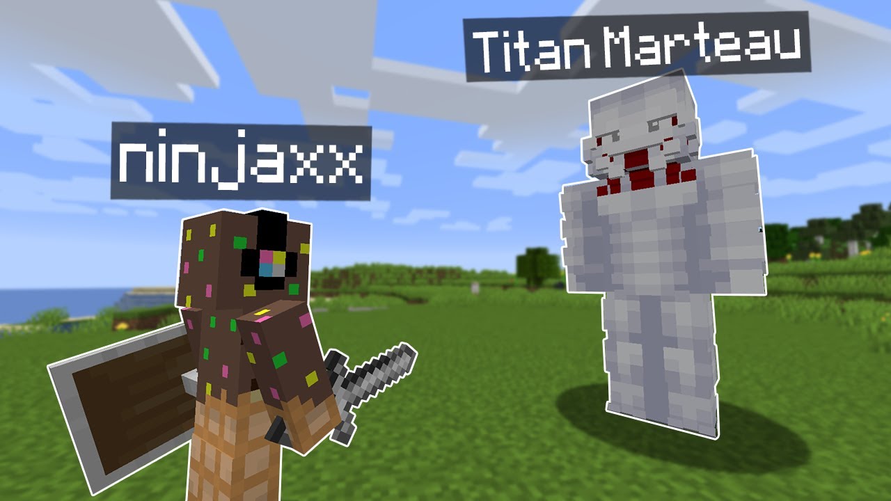 J'ai affronté le Titan Marteau sur Minecraft.. (ultra stylé)