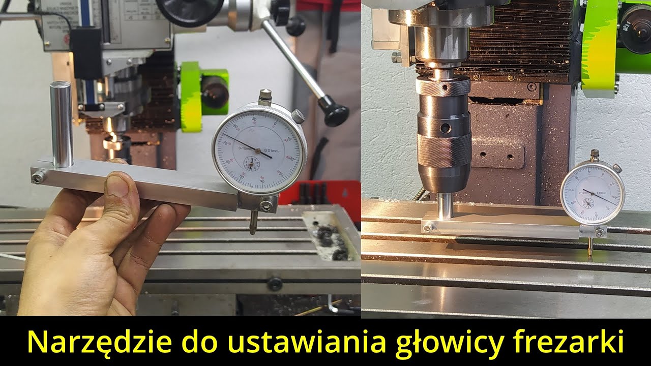 Proste narzędzie do poziomowania głowicy frezarki ZX7045
