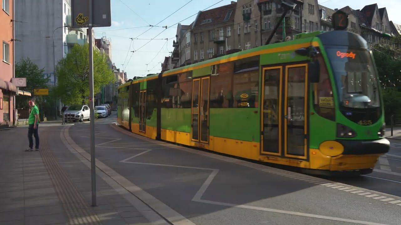 Poland, Poznan, tram 2 ride rom Różana to Ogrody