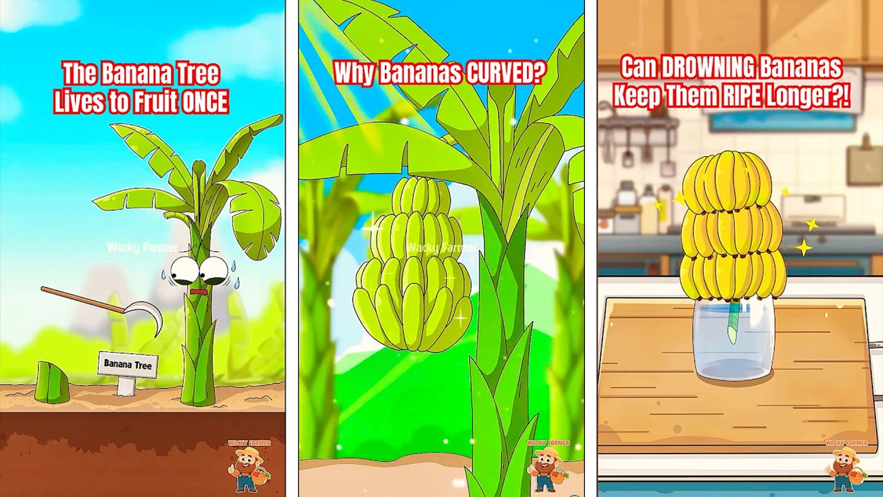 Секреты фруктов (Эпизод 1): БАНАН🍌 | Wacky Farmer