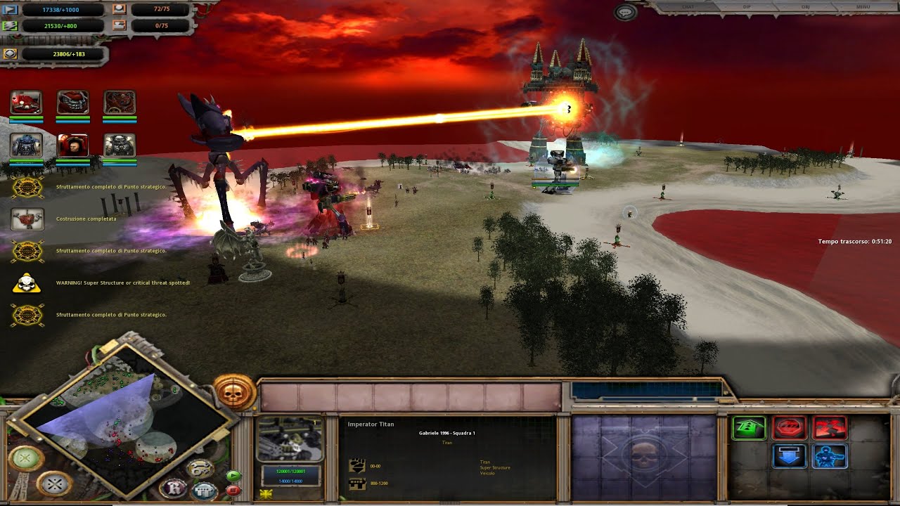 Warhammer 40000 Dawn of War Soulstorm Ultimate Apocalypse Mod Insane Battle Space Marines Insane AI