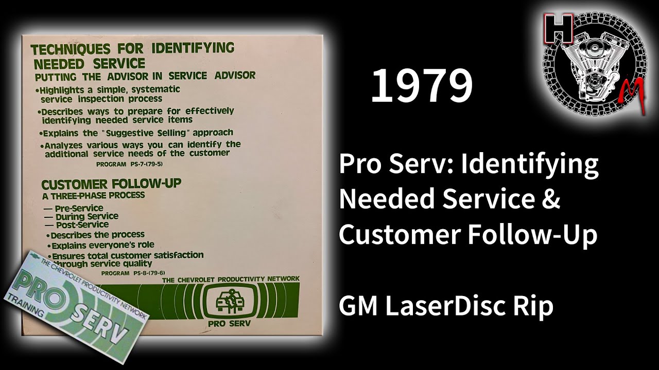 GM Pro Serv: Identifying Needed Service/Customer Follow-up (1979 Training)