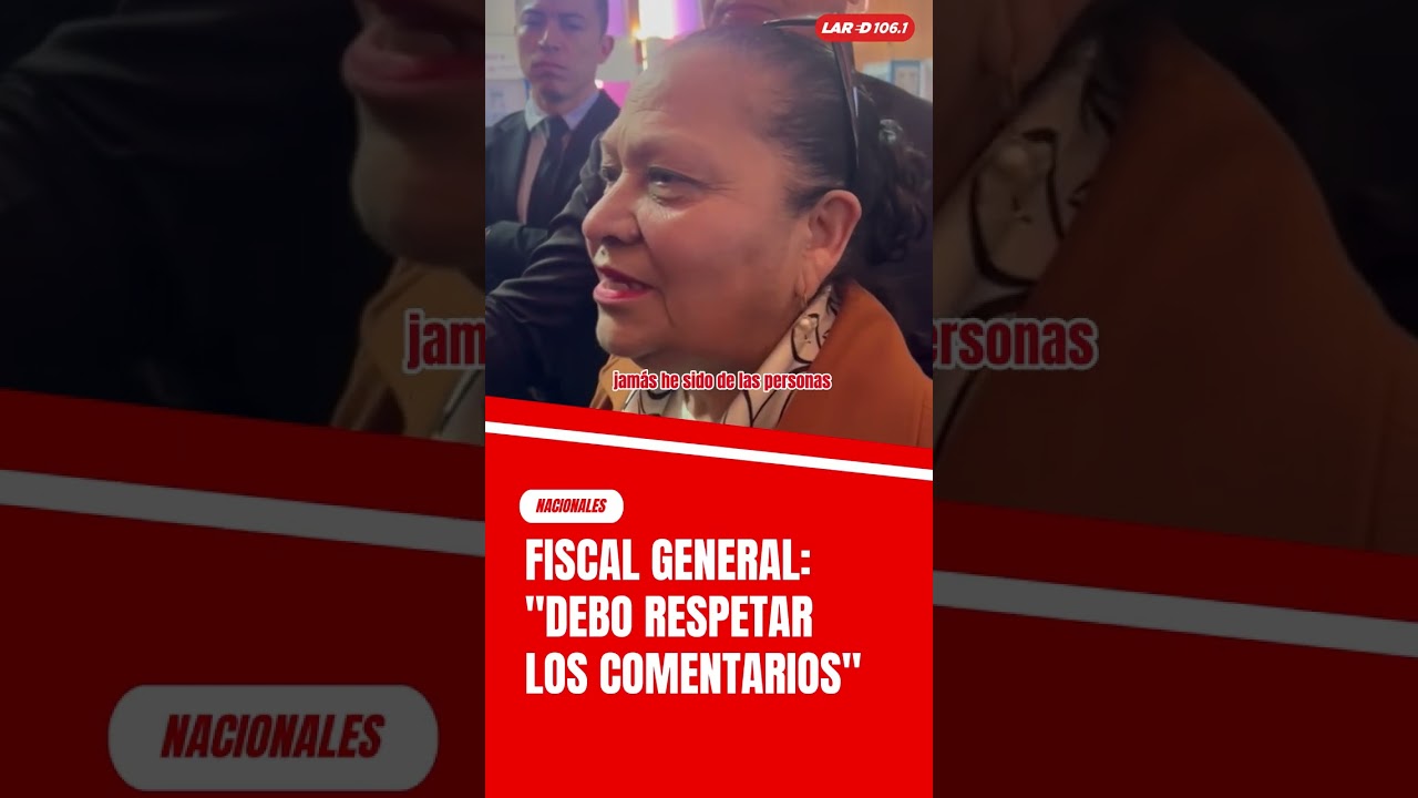 Fiscal Consuelo Porras habla sobre los comentarios y criticas