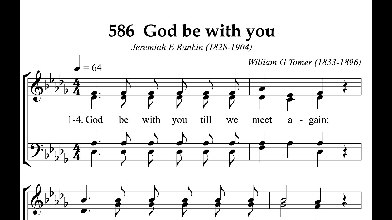 Hymnal 586 God be with you